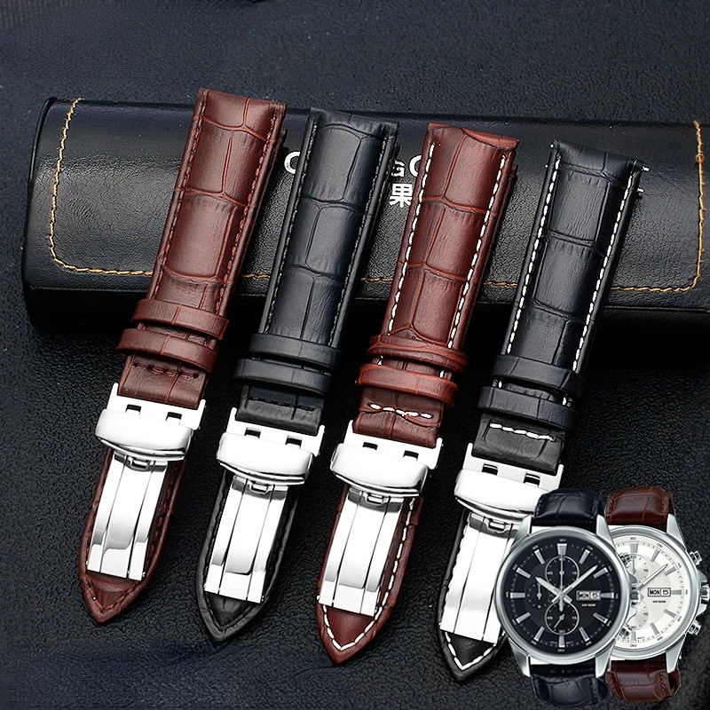 Soft genuine leather Watchband Men's For Casio MTP1375 MTP-1374 1183 1303 1370 BEM506 EF501 Crocodile textured cowhide Strap 22m
Soft genuine leather Watchband Men's For Casio MTP1375 MTP-1374 1183 1303 1370 BEM506 EF501 Crocodile textured cowhide Strap 22m