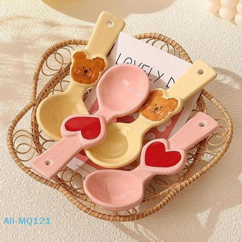 Cartoon Korean Ins Style Ceramic Spoon Cute Bear Cream Color Spoon Fresh Cute Fun Dessert Yogurt Spoon
Cartoon Korean Ins Style Ceramic Spoon Cute Bear Cream Color Spoon Fresh Cute Fun Dessert Yogurt Spoon