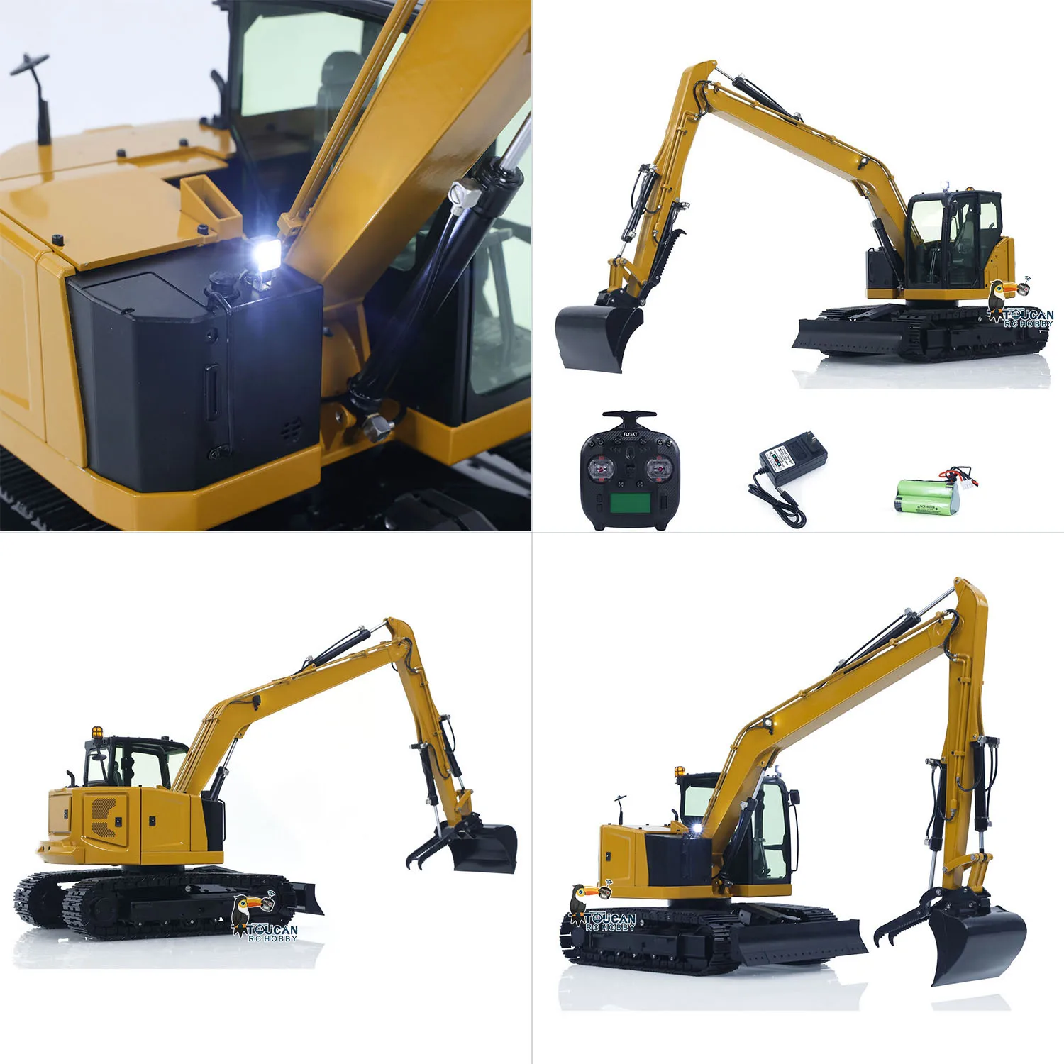 1/14 RC Hydraulic Excavator C308 4 Valve Remote Control Construction Vehicle Extended Arm Brushless Motor No Sounds Charger
1/14 RC Hydraulic Excavator C308 4 Valve Remote Control Construction Vehicle Extended Arm Brushless Motor No Sounds Charger