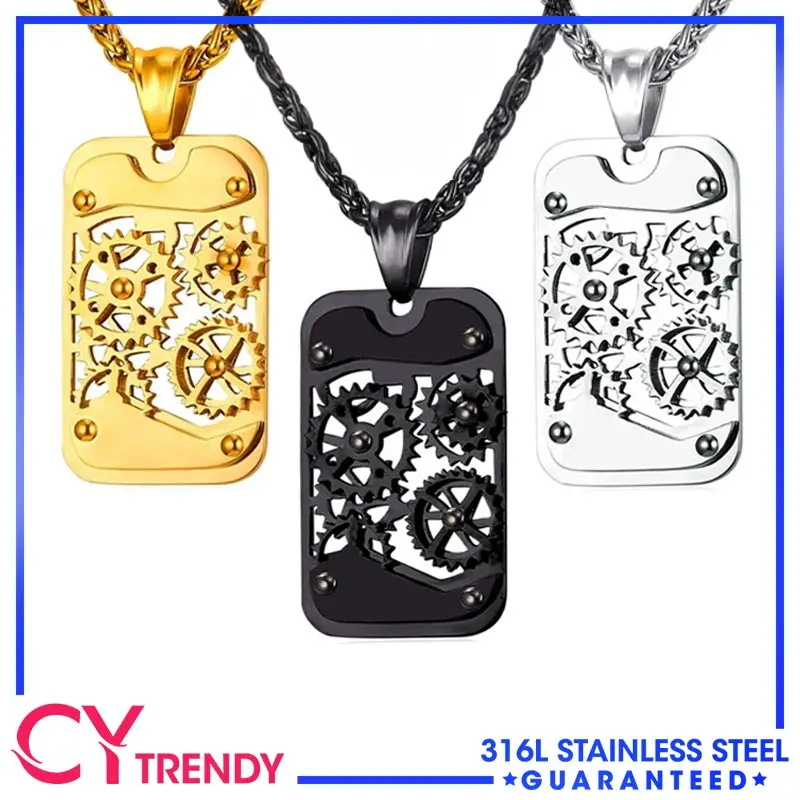 European and American Fashion Trend Punk Rotating Gear Personalized Simple Men's Stainless Steel Pendant Necklace
European and American Fashion Trend Punk Rotating Gear Personalized Simple Men's Stainless Steel Pendant Necklace