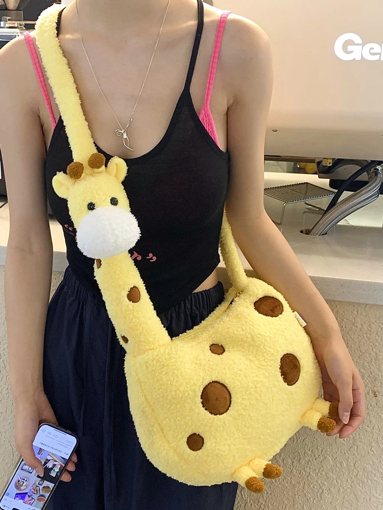 Original Lovely Giraffe Bag Contrast Plush Sac Femme Cartoon Bolsos De Mujer Shoulder Crossbady Bags for Woman Hot Cool Bolso
Original Lovely Giraffe Bag Contrast Plush Sac Femme Cartoon Bolsos De Mujer Shoulder Crossbady Bags for Woman Hot Cool Bolso