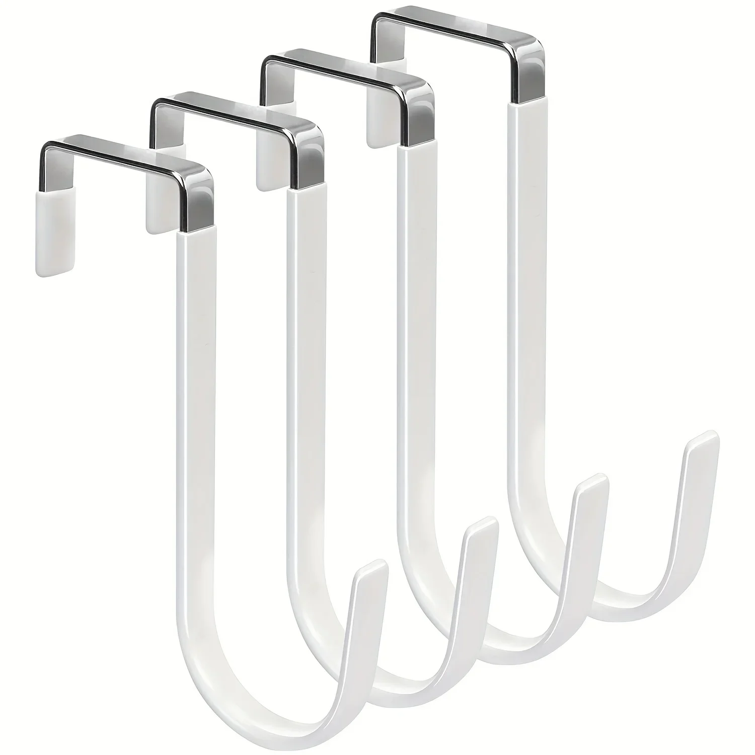 4pcs Door Hangers Hooks With Rubber Prevent Scratches Heavy Duty Organizer Hooks For Living Room, Bathroom, Bedroom,
4pcs Door Hangers Hooks With Rubber Prevent Scratches Heavy Duty Organizer Hooks For Living Room, Bathroom, Bedroom,
