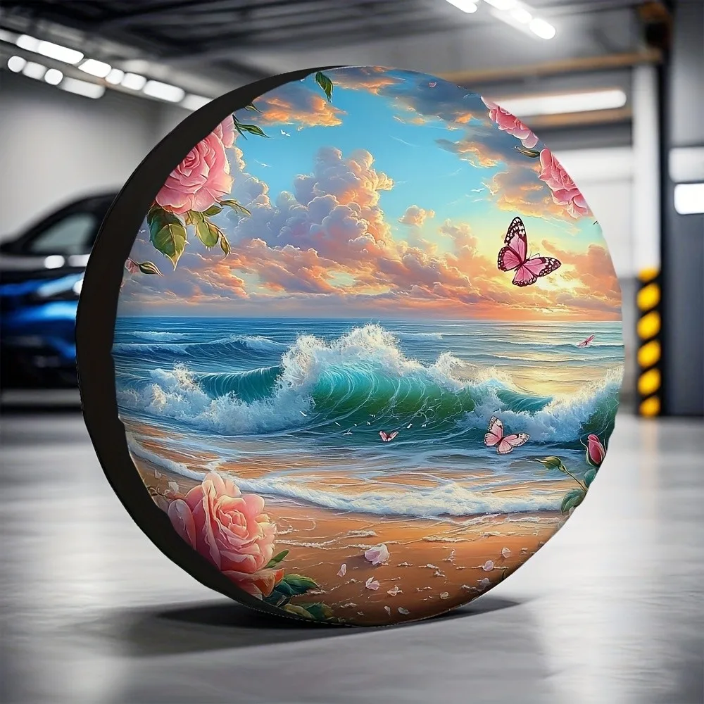 Butterfly Rose Ocean Sunset Spare Tire Cover Universal Waterproof Polyester Protector for Cars
Butterfly Rose Ocean Sunset Spare Tire Cover Universal Waterproof Polyester Protector for Cars