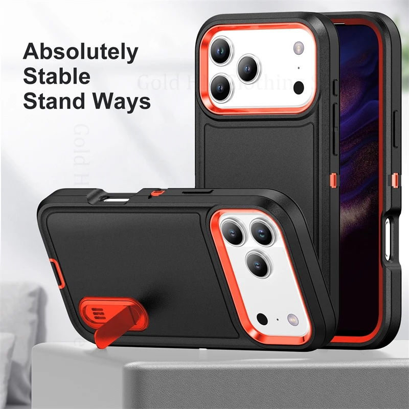 For iPhone 17 Pro Max Hybrid Armor Shockproof Kickstand Case For Apple 16 Pro Max 17 Air 14 15 Plus Heavy Duty Protection Cover
For iPhone 17 Pro Max Hybrid Armor Shockproof Kickstand Case For Apple 16 Pro Max 17 Air 14 15 Plus Heavy Duty Protection Cover