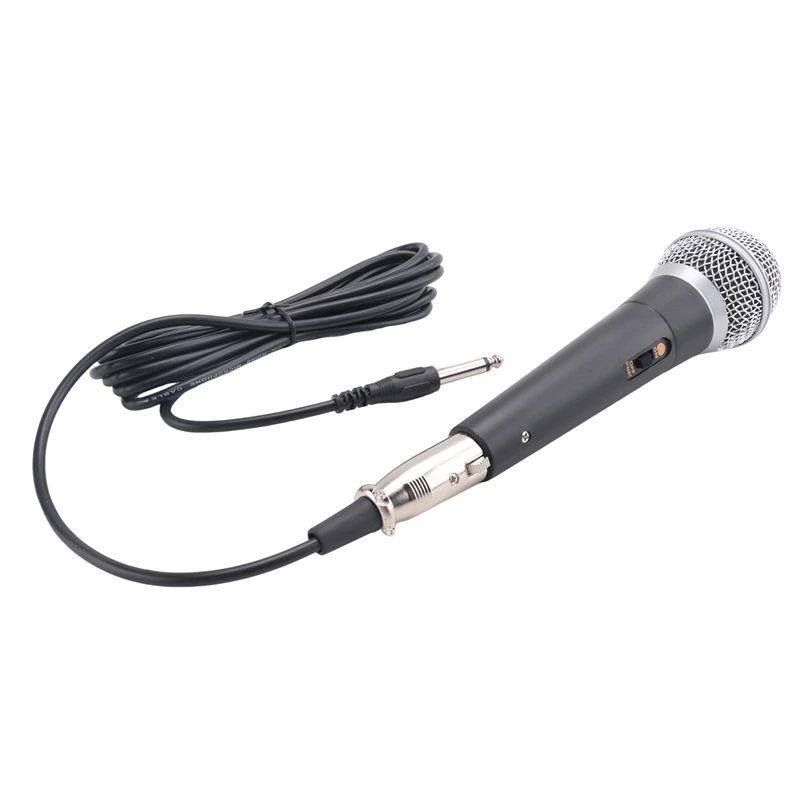 Handheld Professional Wired Dynamic Microphone Clear Voice Mic for Karaoke Vocal Music Performance
Handheld Professional Wired Dynamic Microphone Clear Voice Mic for Karaoke Vocal Music Performance