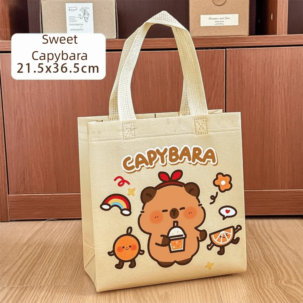 Милая нетканая сумка-тоут с капибарой, многоразовая сумка для покупок, упаковочные сумки, портативная холщовая сумка с принтом капибары
Милая нетканая сумка-тоут с капибарой, многоразовая сумка для покупок, упаковочные сумки, портативная холщовая сумка с принтом капибары