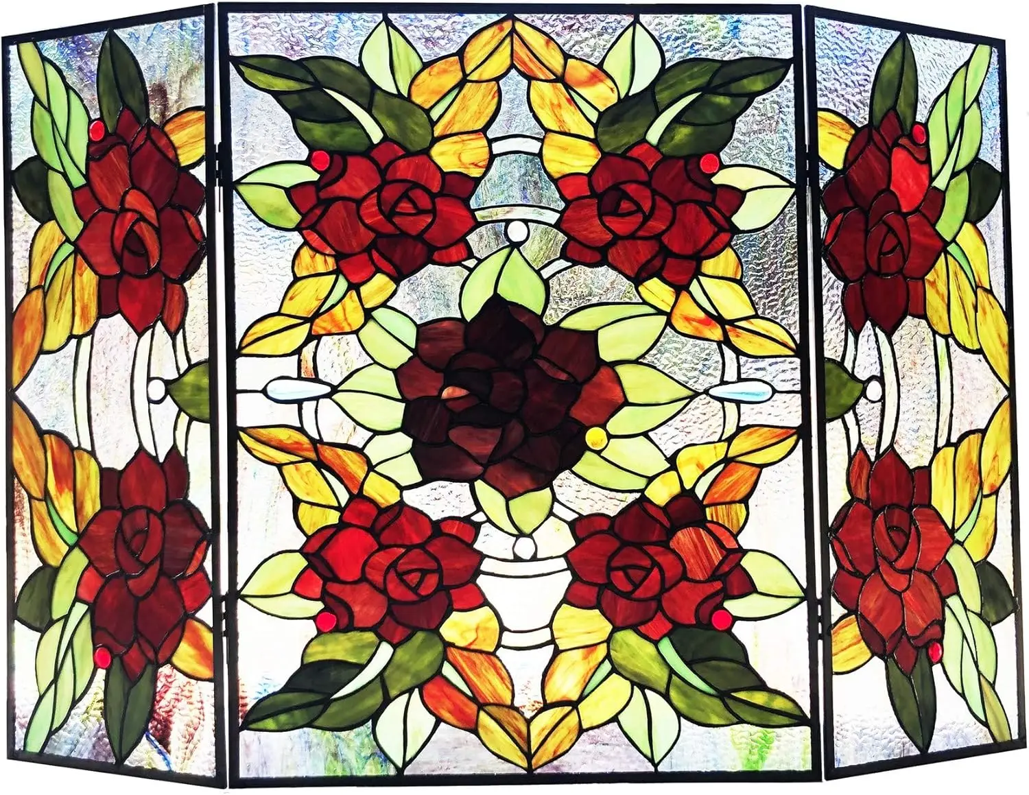 Benjara CH1F033RF40-GFS Canna Tiffany-Style, 3 шт., складной витраж с цветочным принтом, ширина 40 дюймов, разноцветный
Benjara CH1F033RF40-GFS Canna Tiffany-Style, 3 шт., складной витраж с цветочным принтом, ширина 40 дюймов, разноцветный
