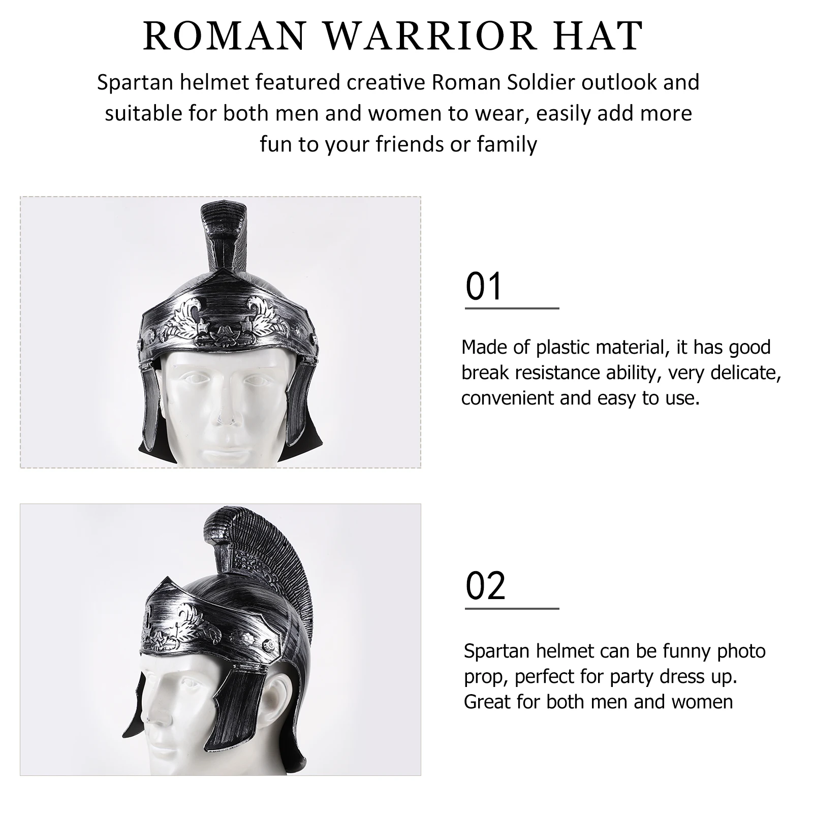 Roman Hat Soldier with for Cosplay Halloween Party Costume Plastic DurableReusable Prop
Roman Hat Soldier with for Cosplay Halloween Party Costume Plastic DurableReusable Prop