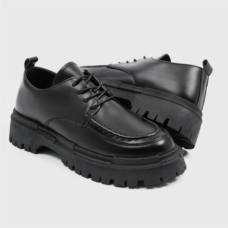 Fashion Thick Sole Leather Men Casual Shoes Classic Formal Attire Business Shoes Breathable Lace-Up Handmade Men's Single Shoes
Fashion Thick Sole Leather Men Casual Shoes Classic Formal Attire Business Shoes Breathable Lace-Up Handmade Men's Single Shoes