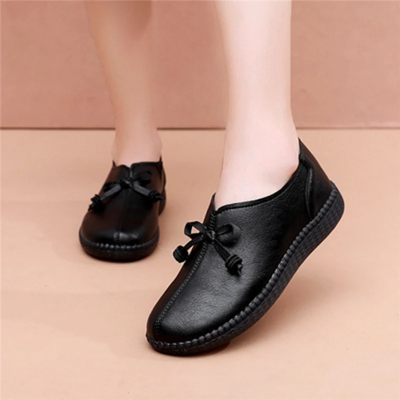 High Quality Women Genuine Leather Flats Shoes Summer Spring Ladies Slip On Shoes For Women Breathable Casual Ballet Flats Shoes
High Quality Women Genuine Leather Flats Shoes Summer Spring Ladies Slip On Shoes For Women Breathable Casual Ballet Flats Shoes