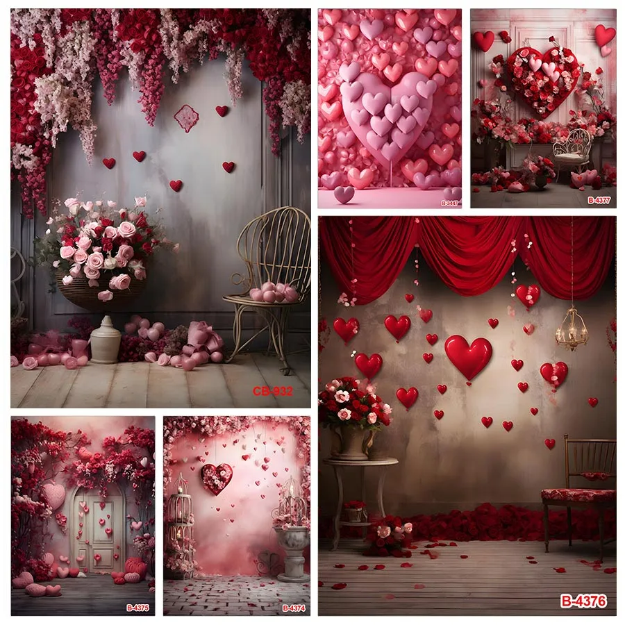 Photography Background Valentine's Day Love Heart Flowers Kids Birthday Maternity Portrait Decor Backdrop Photo Studio
Photography Background Valentine's Day Love Heart Flowers Kids Birthday Maternity Portrait Decor Backdrop Photo Studio