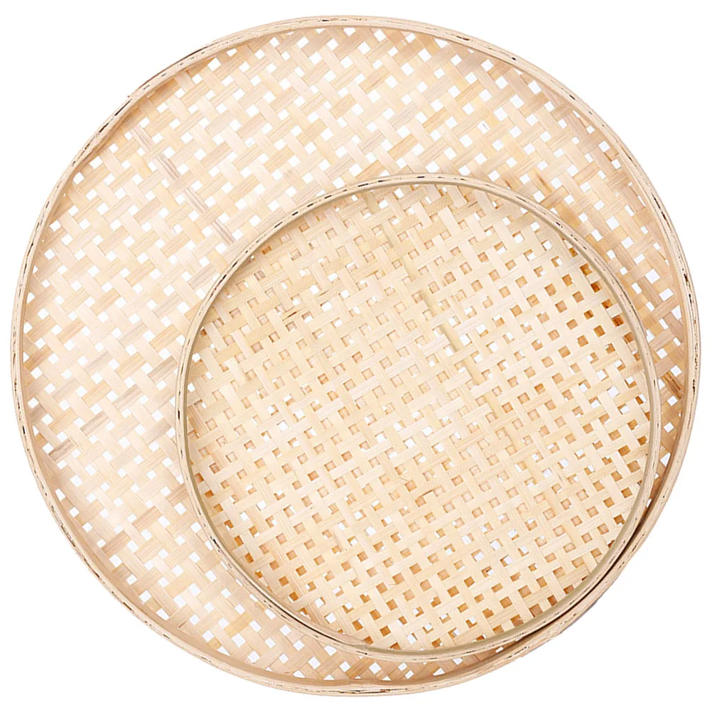 2pcs Mesh Strainer Set Multifunctional Stackable Kitchen Sieve For Flour Tea Fruit Large Capacity Thickened Household Bamboo
2pcs Mesh Strainer Set Multifunctional Stackable Kitchen Sieve For Flour Tea Fruit Large Capacity Thickened Household Bamboo