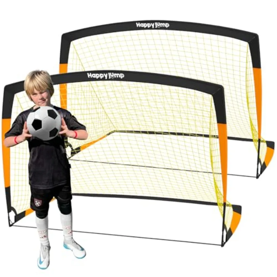 7x5' and 5x3.6' Portable Soccer Goals for Ages 6-14, Weatherproof Net and Steel Frame for Backyard Fun and Outdoor Training, Qu
7x5' and 5x3.6' Portable Soccer Goals for Ages 6-14, Weatherproof Net and Steel Frame for Backyard Fun and Outdoor Training, Qu