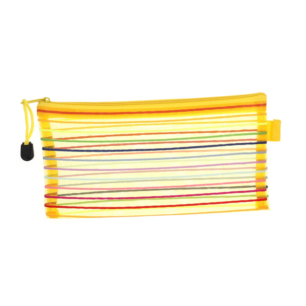 12pcs Mesh Pencil Case Nylon Storage Bag Zipper Colorful Stripes Lightweight Travel ganizer File Folder
12pcs Mesh Pencil Case Nylon Storage Bag Zipper Colorful Stripes Lightweight Travel ganizer File Folder