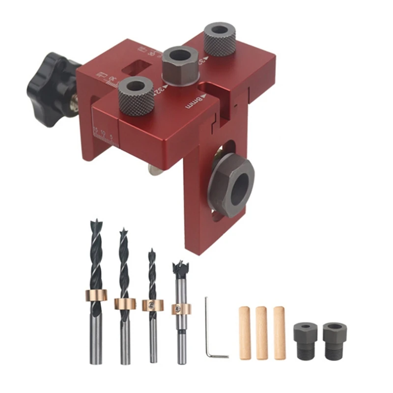 AA46 Universal 3 In 1 Woodworking Doweling Jig Kit Pocket Hole Jig Locator Drill Guide For Cabinet Furniture Assembly
AA46 Universal 3 In 1 Woodworking Doweling Jig Kit Pocket Hole Jig Locator Drill Guide For Cabinet Furniture Assembly