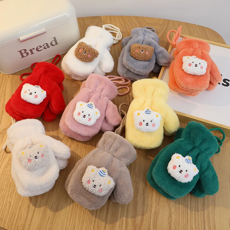 9 Colors Girls Warm Plush Thick Baby Gloves Winter Plus Coral Fleece Full Finger Gloves Warm Cartoon Gloves for Boys 2-6Y
9 Colors Girls Warm Plush Thick Baby Gloves Winter Plus Coral Fleece Full Finger Gloves Warm Cartoon Gloves for Boys 2-6Y