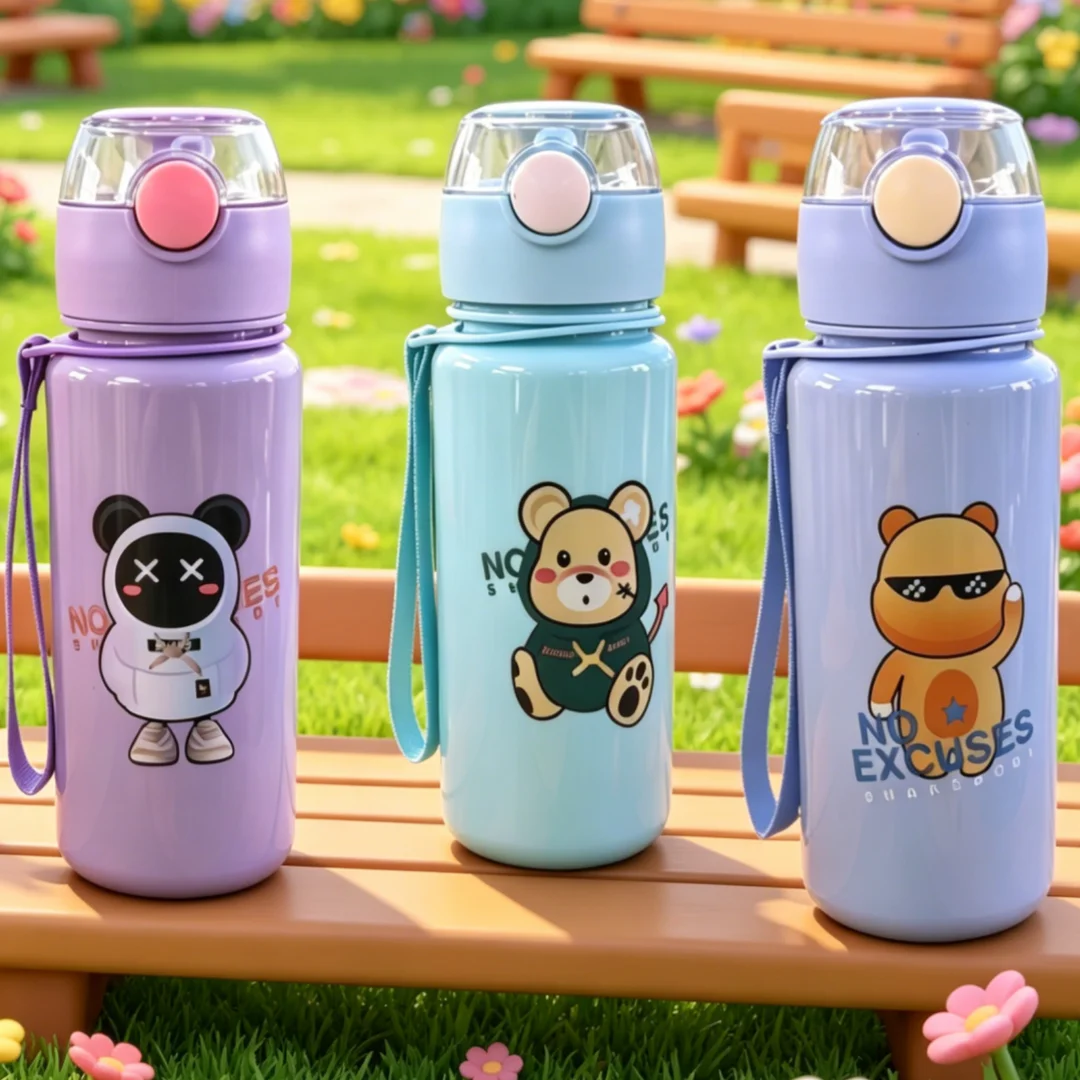 500ML Cute Cartoon Rabbit Cat Mouse Pattern Water Bottle, Fade Resistant Lightweight Leakproof Reusable Cup for Sports, Fitness
500ML Cute Cartoon Rabbit Cat Mouse Pattern Water Bottle, Fade Resistant Lightweight Leakproof Reusable Cup for Sports, Fitness