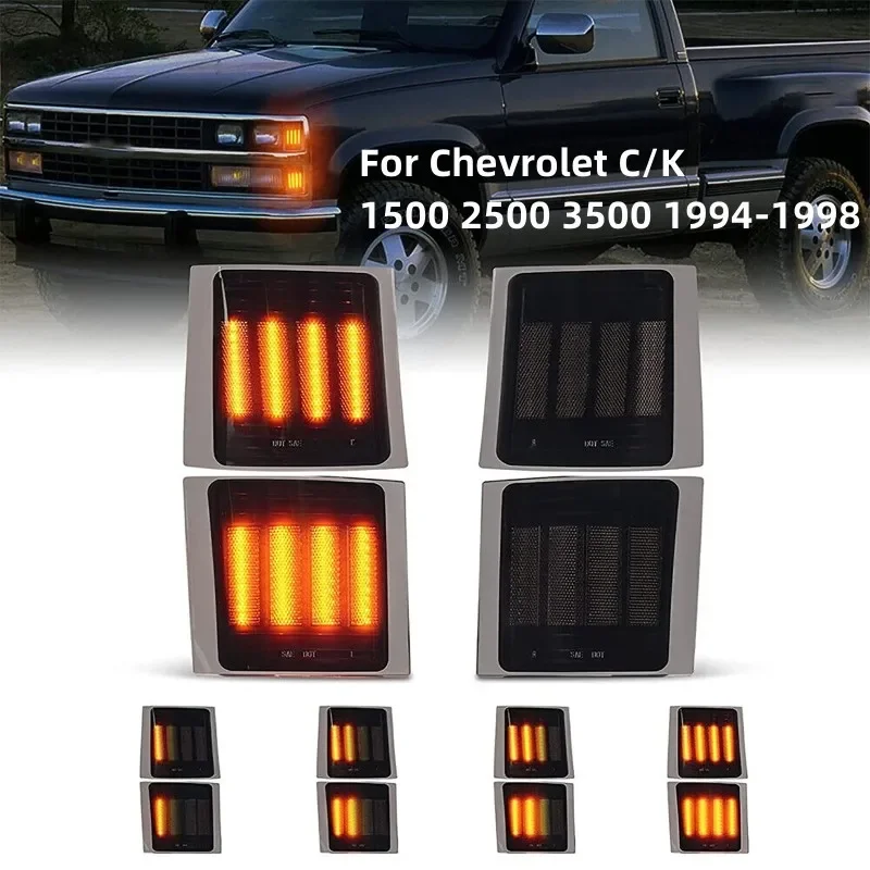 4 шт./комплект, Светодиодные поворотники для Chevrolet C/K 1500 2500 3500 1994-1998
4 шт./комплект, Светодиодные поворотники для Chevrolet C/K 1500 2500 3500 1994-1998