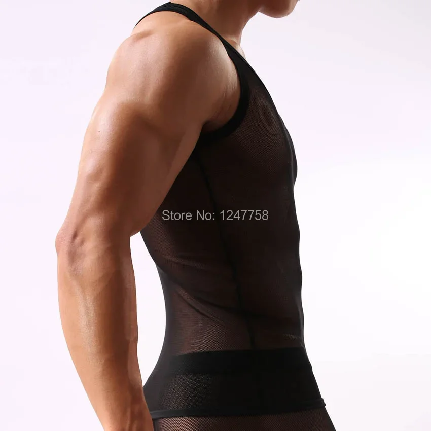 3Pcs/Lot Men's See Through Mesh U-neck Line Shirt Underwear Slim Fit Tank Top Vest
3Pcs/Lot Men's See Through Mesh U-neck Line Shirt Underwear Slim Fit Tank Top Vest