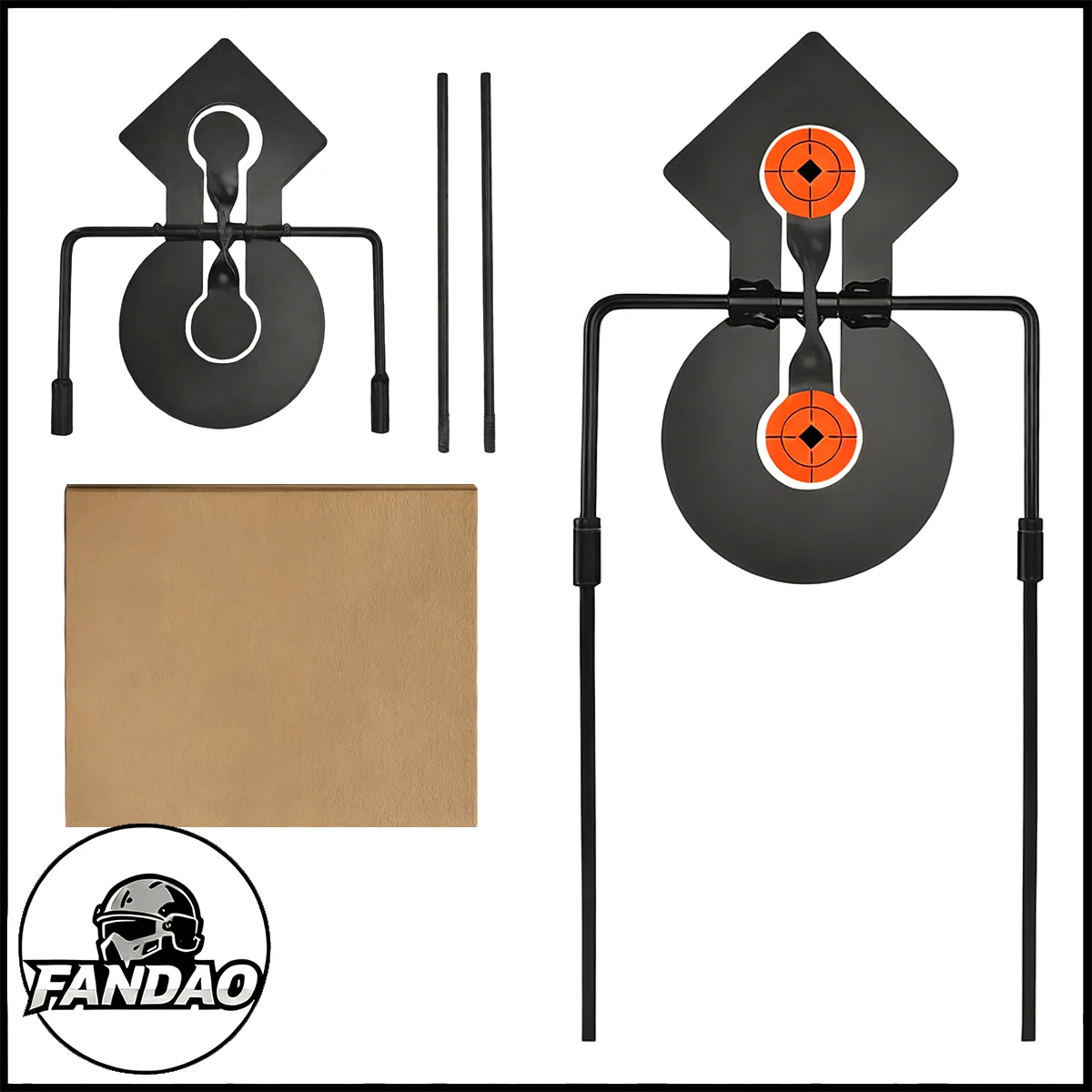 Duel Gong Spinner Target Indoor Outdoor Training Auto Reset Steel Target for .22 Small Caliber Rifle Or Pistol Shooting Practice
Duel Gong Spinner Target Indoor Outdoor Training Auto Reset Steel Target for .22 Small Caliber Rifle Or Pistol Shooting Practice
