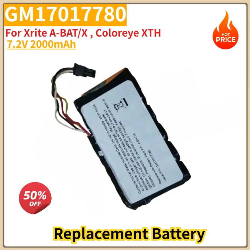 For Xrite A-BAT/X , Coloreye XTH Brand New High Quality 7.2V 2000mAh GM17017780 Replacement Battery
For Xrite A-BAT/X , Coloreye XTH Brand New High Quality 7.2V 2000mAh GM17017780 Replacement Battery