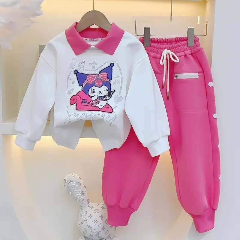 Kawaii Kuromi Sanrio Students Cute Cartoon Sportswear Children Comfortable Long Sleeve Hoodie Jacket Sweatpants Gift for Kids
Kawaii Kuromi Sanrio Students Cute Cartoon Sportswear Children Comfortable Long Sleeve Hoodie Jacket Sweatpants Gift for Kids