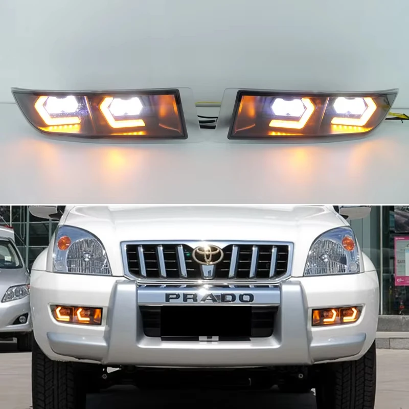 LED Fog Lamp Assembly For Toyota Prado 90 LC90 1996-2002 Car 12V LED Daytime Running Light + Turn Signal Lamp
LED Fog Lamp Assembly For Toyota Prado 90 LC90 1996-2002 Car 12V LED Daytime Running Light + Turn Signal Lamp