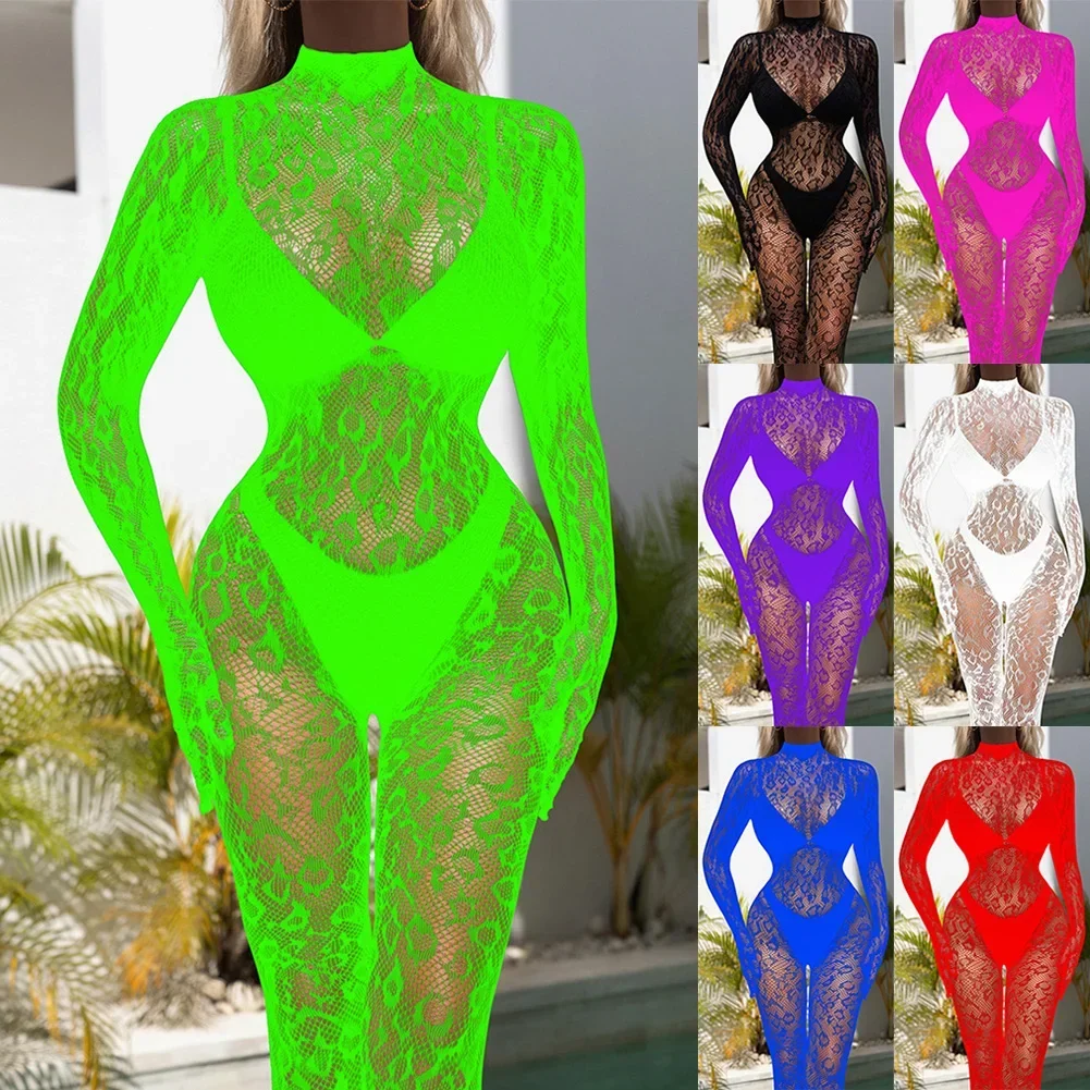 Women Sexy Bodysuit Stocking Ladies Fishnet Mesh Romper Clubwear Jumpsuit See Through Tights Long Sleeve
Women Sexy Bodysuit Stocking Ladies Fishnet Mesh Romper Clubwear Jumpsuit See Through Tights Long Sleeve