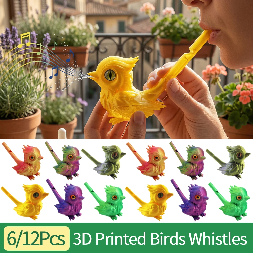 1/2Set 6Pcs/Set 3D Printed Birds Whistles Musical Water Injection Decorative Instrument Whistle Bird Flute Toy Gifts Home Decor
1/2Set 6Pcs/Set 3D Printed Birds Whistles Musical Water Injection Decorative Instrument Whistle Bird Flute Toy Gifts Home Decor