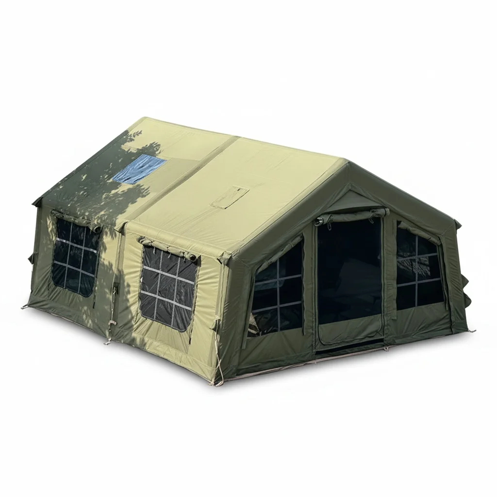 Inflatable Camping Tent, 210g Polyester-Cotton 5-6 Person, Waterproof Air Tent, 8+8 Square Meters 4-Season Glamping Family Tent
Inflatable Camping Tent, 210g Polyester-Cotton 5-6 Person, Waterproof Air Tent, 8+8 Square Meters 4-Season Glamping Family Tent