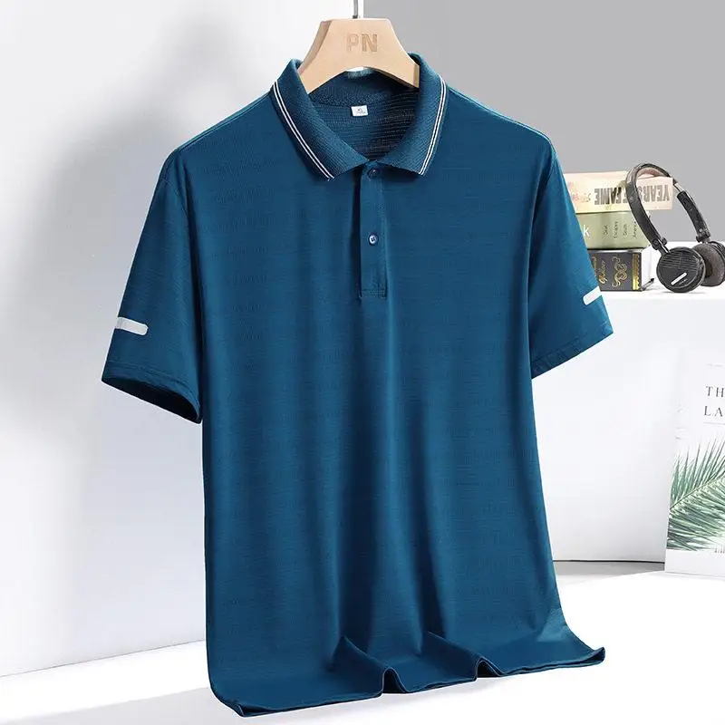 Summer Lightweight Ice Silk Shirt Casual Short Sleeve Button up T-Shirt Standard Fit Pure Color Business Casual Wear
Summer Lightweight Ice Silk Shirt Casual Short Sleeve Button up T-Shirt Standard Fit Pure Color Business Casual Wear