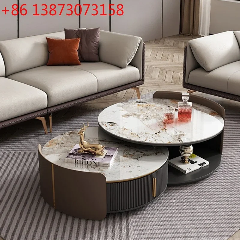 Light luxury round coffee table living room modern simple Internet celebrity new storage French rotating coffee table
Light luxury round coffee table living room modern simple Internet celebrity new storage French rotating coffee table