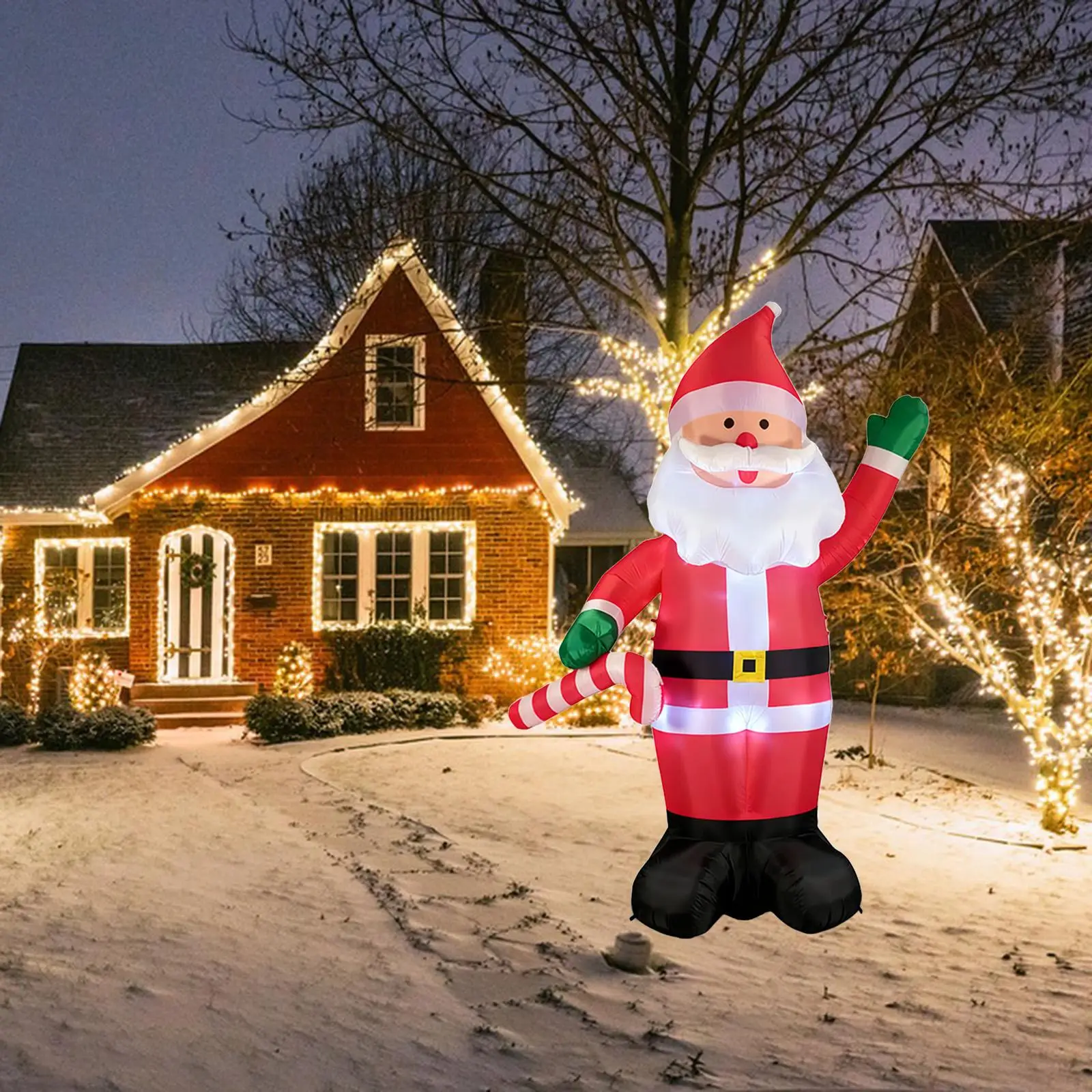 Large Blow Up Santa Claus Christmas Inflatable with LED Lights Windproof Decor for Outdoor Garden Yard Home
Large Blow Up Santa Claus Christmas Inflatable with LED Lights Windproof Decor for Outdoor Garden Yard Home