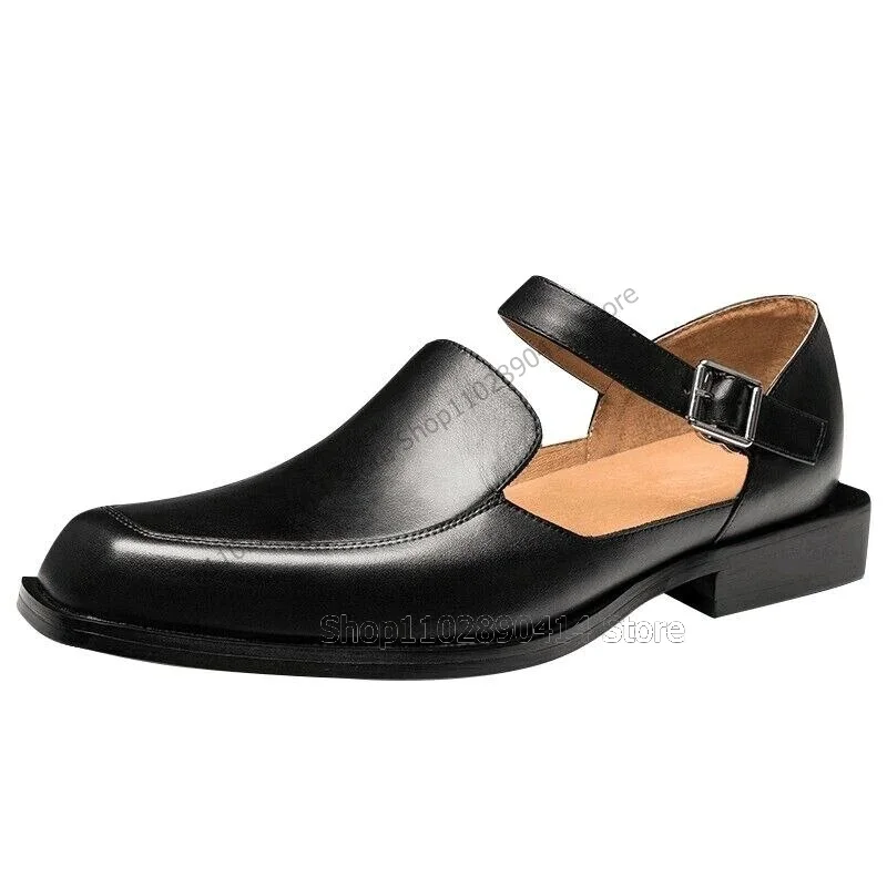 Black Leather Sewing Design Square Toe Men Sandals Ankle Buckle Strap Men Shoes Comfort Handmade Party Banquet Men Casual Shoes
Black Leather Sewing Design Square Toe Men Sandals Ankle Buckle Strap Men Shoes Comfort Handmade Party Banquet Men Casual Shoes