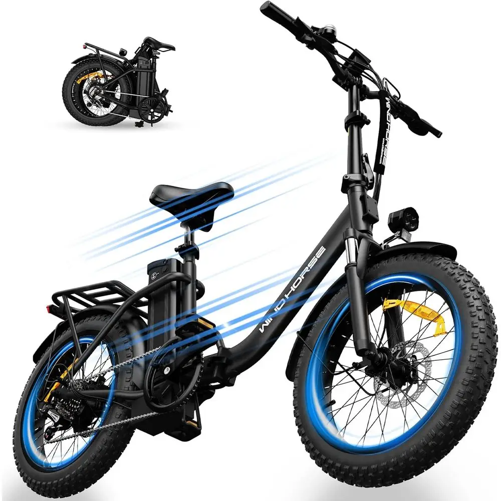 20" oldable Electric Bike, 983W Peak Motor, 20MPH, 40–70 Miles, 48V 748.8Wh Removable UL Battery, ront Suspension, at Tire E-Bik
20" oldable Electric Bike, 983W Peak Motor, 20MPH, 40–70 Miles, 48V 748.8Wh Removable UL Battery, ront Suspension, at Tire E-Bik