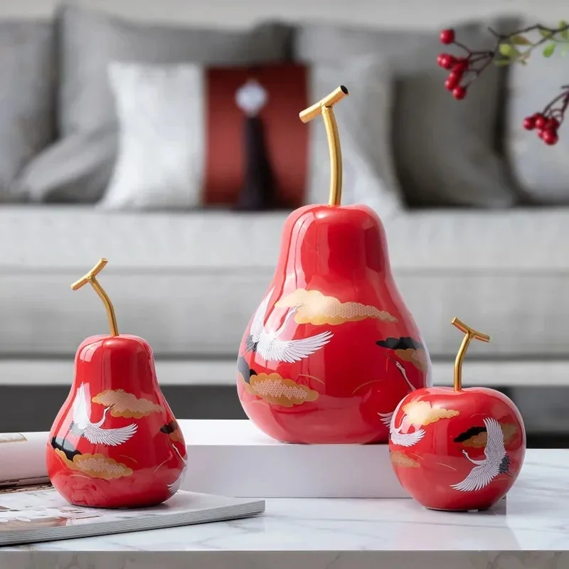 New Home Decoration Accessories Creative Crane Figure Ceramic Fruit Pear Model Desktop Display Sample Room Soft Decoration
New Home Decoration Accessories Creative Crane Figure Ceramic Fruit Pear Model Desktop Display Sample Room Soft Decoration