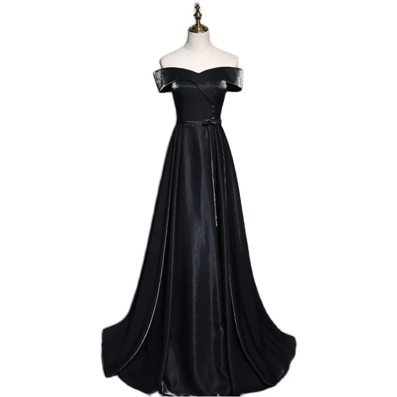 Evening Gown, Women's One Shoulder Slimming Temperament, Company Annual Meeting, Party Long Satin, Dinner Party Small Gown
Evening Gown, Women's One Shoulder Slimming Temperament, Company Annual Meeting, Party Long Satin, Dinner Party Small Gown