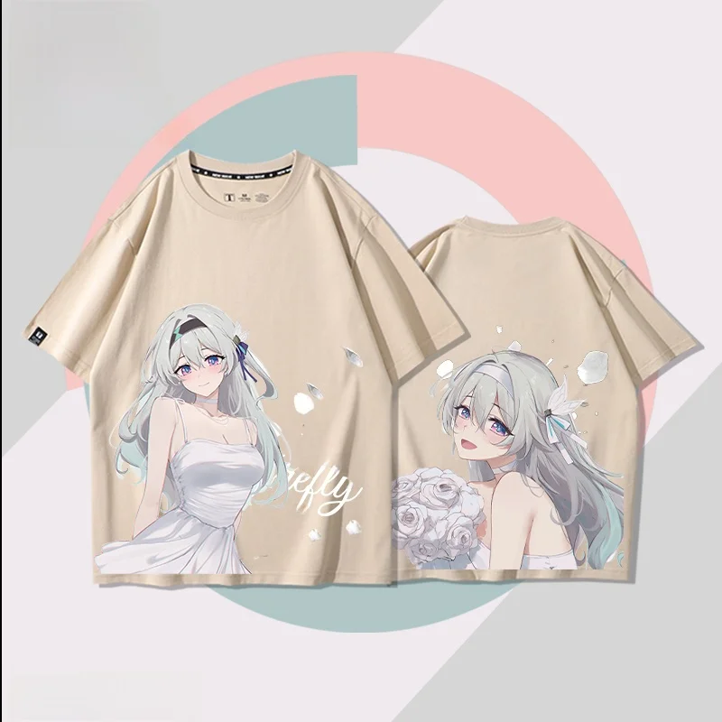 Pure Cotton ort Sve T-irt ex Summer Breathable Casual Geometric Pattern Printed Firefly Sam Anime Theme Top
Pure Cotton ort Sve T-irt ex Summer Breathable Casual Geometric Pattern Printed Firefly Sam Anime Theme Top