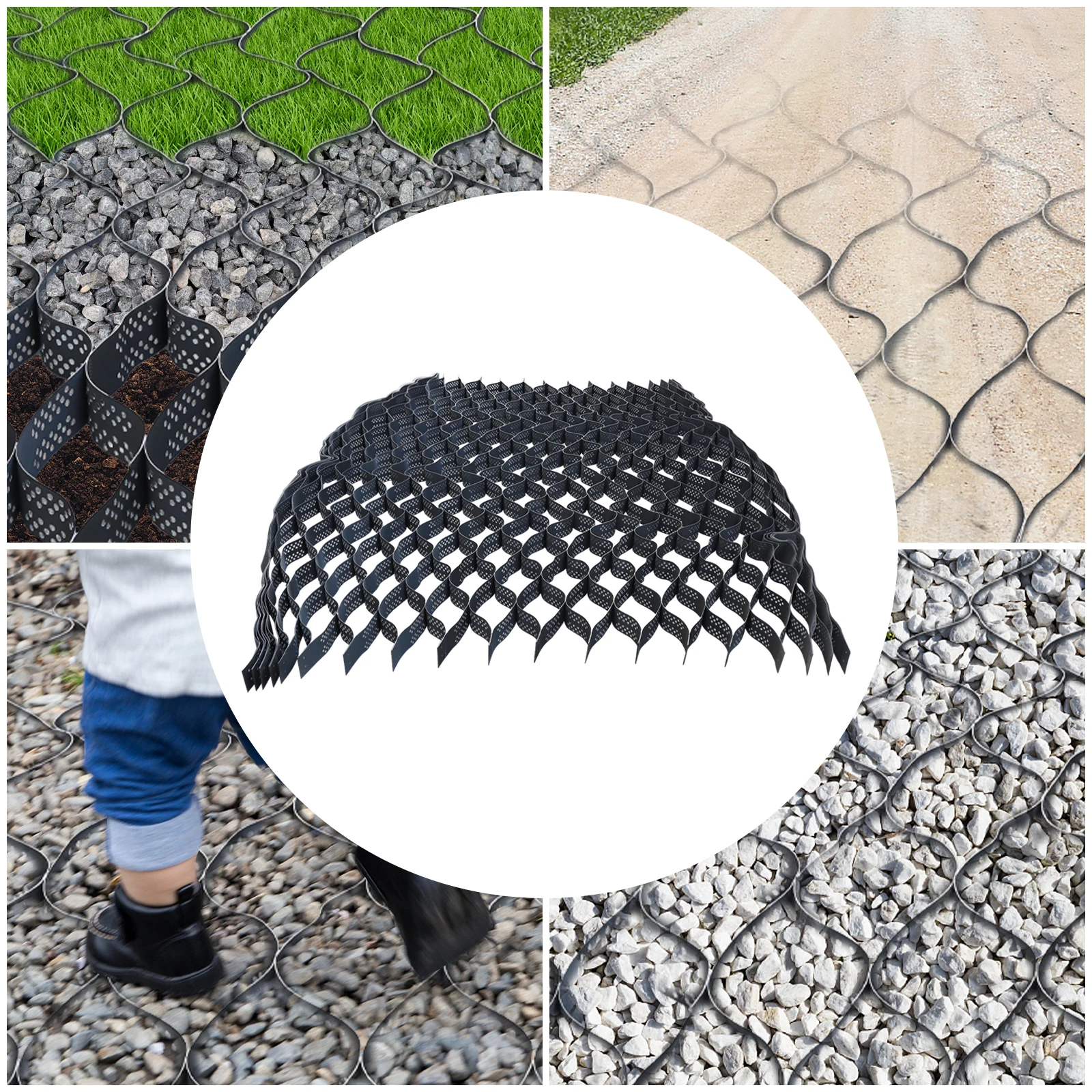 4 inch Thick Geo Grid Ground Grid Polyethylene Strength, Heavy Load Resistance, for Landscaping, Parking Lots,Patios, Walkways
4 inch Thick Geo Grid Ground Grid Polyethylene Strength, Heavy Load Resistance, for Landscaping, Parking Lots,Patios, Walkways