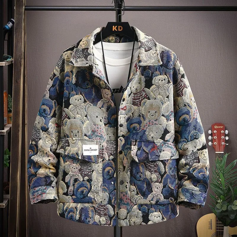 Autumn and Spring New Fashion Trend Print Retro Sports Versatile Outerwear Men's Casual Loose Plus Size High Quality Jacket
Autumn and Spring New Fashion Trend Print Retro Sports Versatile Outerwear Men's Casual Loose Plus Size High Quality Jacket