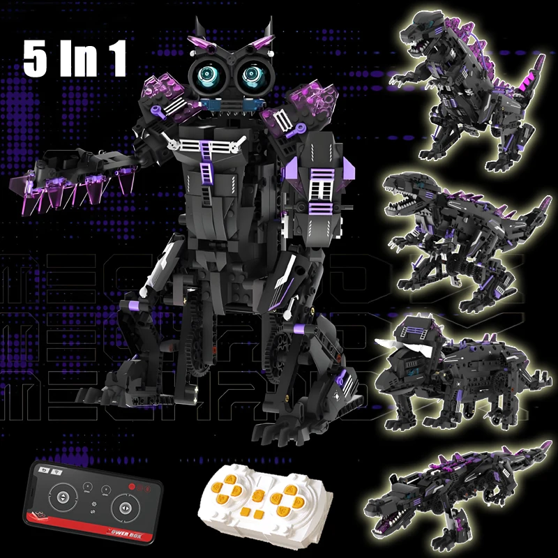 Hellcat Monster dinosaur Programming remote control robot Building blocks model Creative assembly Toy Gift
Hellcat Monster dinosaur Programming remote control robot Building blocks model Creative assembly Toy Gift