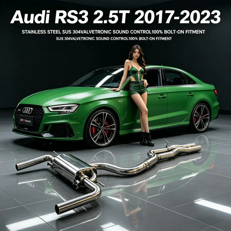 OEM Valvetronic Exhaust Catback System for Audi RS3 2.5T 2017-2023 Stainless Steel Car Exhaust Pipes Sports Car Sound Upgrade
OEM Valvetronic Exhaust Catback System for Audi RS3 2.5T 2017-2023 Stainless Steel Car Exhaust Pipes Sports Car Sound Upgrade