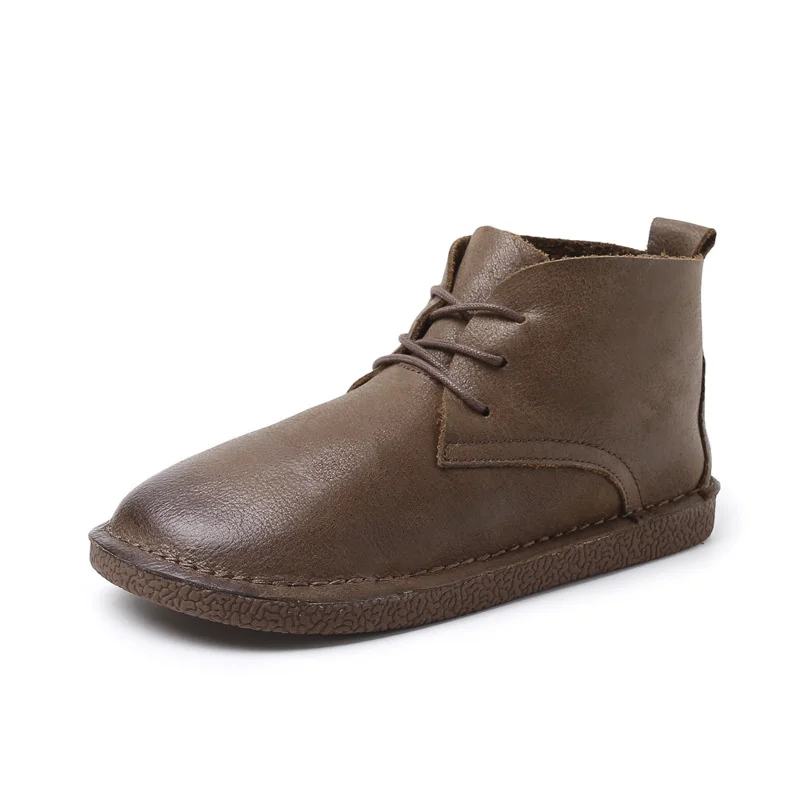 Handmade Women's Ankle Boots Genuine Leather Round Top Shoes Outdoor British Style Retro Women Ankle Boots
Handmade Women's Ankle Boots Genuine Leather Round Top Shoes Outdoor British Style Retro Women Ankle Boots
