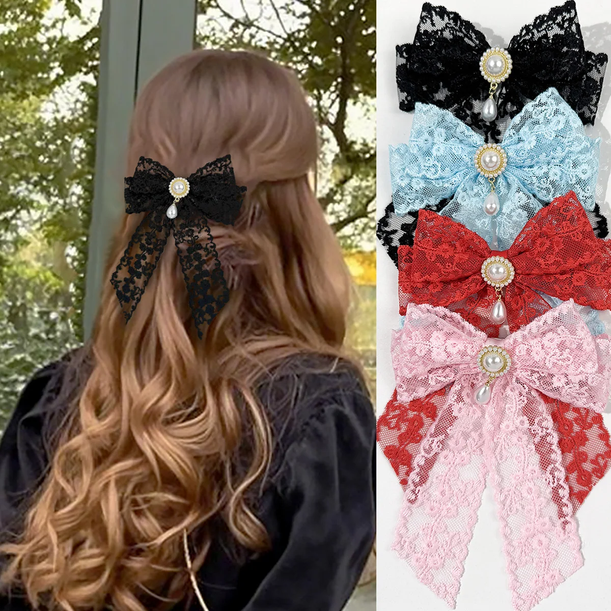 20 Pcs/Lot, Elegant Pearl Lace Bow Hair Clips for Women Hairpins Barrettes Fashion Girls Hair Accessories
20 Pcs/Lot, Elegant Pearl Lace Bow Hair Clips for Women Hairpins Barrettes Fashion Girls Hair Accessories