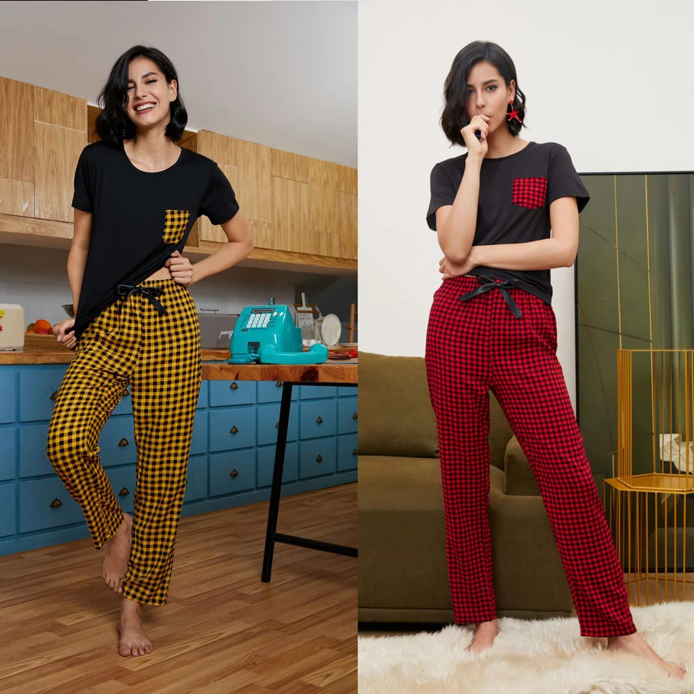 Free Shipping To Korea Style Summer Women's Home Wear T Shirt Casual Outfits Pyjamas Top&Pants Asian Sleep Clothes 2 Piece Sets
Free Shipping To Korea Style Summer Women's Home Wear T Shirt Casual Outfits Pyjamas Top&Pants Asian Sleep Clothes 2 Piece Sets