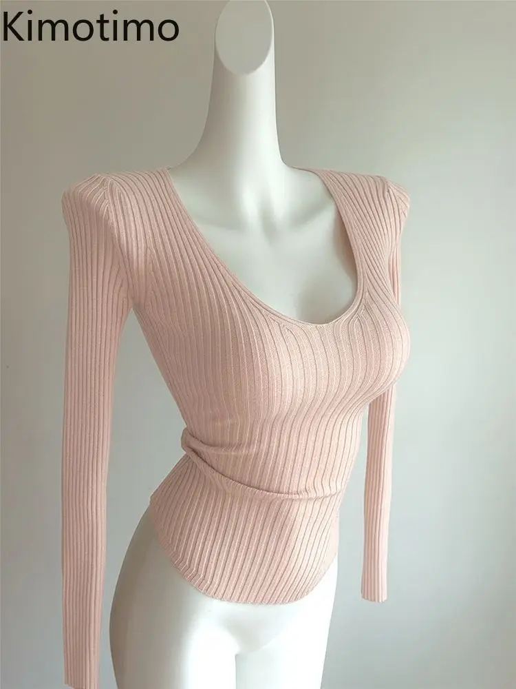 Kimotimo Y2k Sweater Women Korean Style Simple Solid Slim Fit Versatile Crop Top Spring Sexy Waist Long Sleeve Knitted Pullover
Kimotimo Y2k Sweater Women Korean Style Simple Solid Slim Fit Versatile Crop Top Spring Sexy Waist Long Sleeve Knitted Pullover