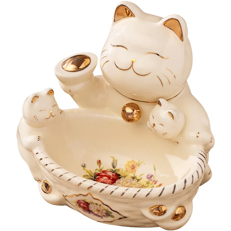 DSA Hotel Front Desk Reception Ceramic Candy Plate Lucky Cat Key Storage Entrance Decorative Ornament Opening Gift
DSA Hotel Front Desk Reception Ceramic Candy Plate Lucky Cat Key Storage Entrance Decorative Ornament Opening Gift
