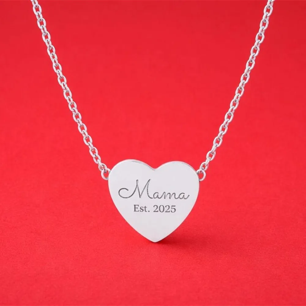 Custom Heart Name Necklace Stainless Steel Engrave Mama Bear Nameplated Pendant Mother's Day Personalized Gift
Custom Heart Name Necklace Stainless Steel Engrave Mama Bear Nameplated Pendant Mother's Day Personalized Gift