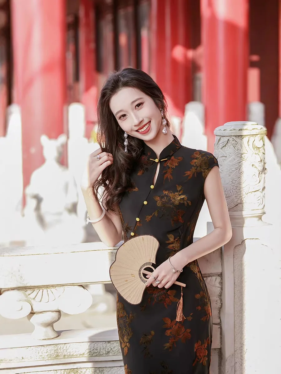 Bla Improved Velvet Women's New Chinese Sle 2026 New Spring Summer Absolutely Beautiful Slimming Daily Dr
Bla Improved Velvet Women's New Chinese Sle 2026 New Spring Summer Absolutely Beautiful Slimming Daily Dr