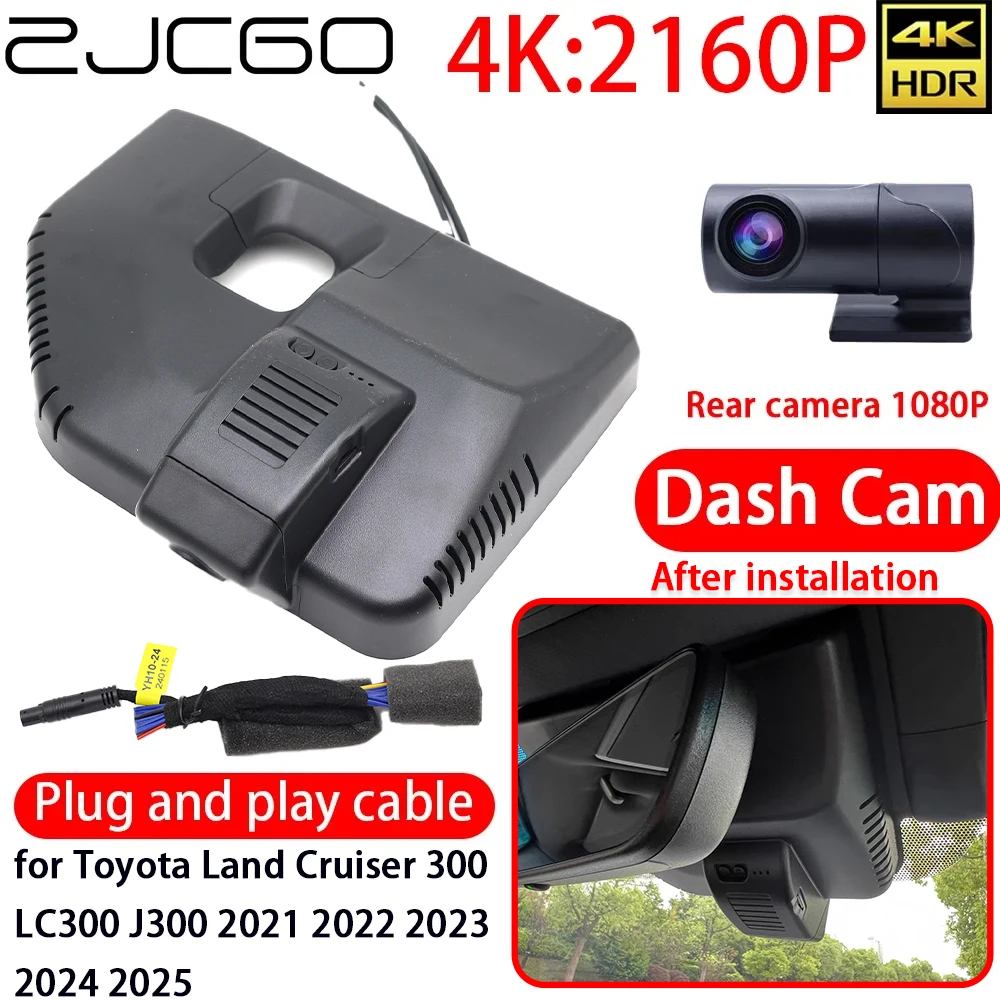 ZJCGO for Toyota Land Cruiser 300 LC300 J300 2021 2022 2023 2024 2025 4K Car DVR Dash Cam Wifi Front Rear Camera 24h Monitor
ZJCGO for Toyota Land Cruiser 300 LC300 J300 2021 2022 2023 2024 2025 4K Car DVR Dash Cam Wifi Front Rear Camera 24h Monitor